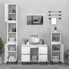 vidaXL Bathroom Furniture Set White Engineered wood Standard