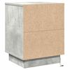 vidaXL Bedside Cabinet Concrete Grey 15.35 x 13.58 x 19.69 in