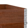 vidaXL Garden Planter Brown Solid Pine Wood 39.4 x 39.4 in Foldable