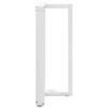 vidaXL Bar Table Leg White Powder-coated steel Mid-sized