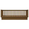 vidaXL Day Bed Honey Brown Solid pine wood Twin Convertible