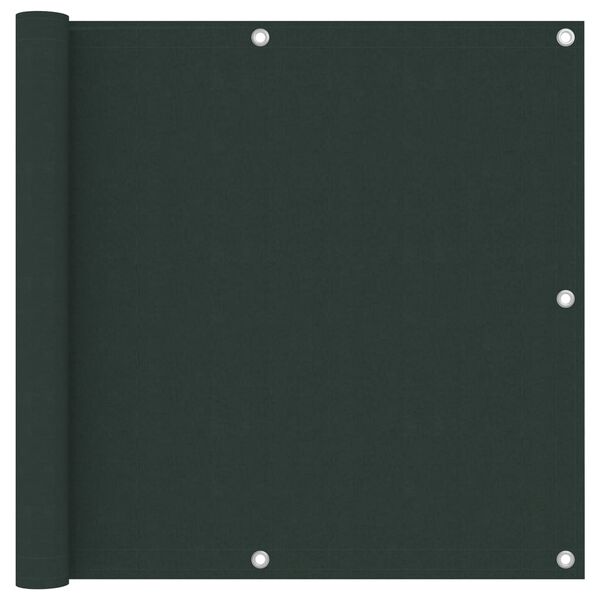 vidaXL Balcony Screen Dark Green 35.4x236.2" Oxford Fabric