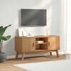 vidaXL TV Cabinet Brown Solid pine wood Medium TV Cabinet Rectangular