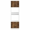 vidaXL Oven Cabinet Set of 2 Smoked oak Engineered wood Compact