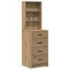 vidaXL Dressing Table 3 pcs Brown 40 x 41 x 135 cm Engineered wood