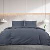 vidaXL Duvet Cover Set Anthracite 100% Cotton 86 x 94 in Bedding Set