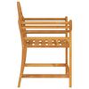 vidaXL Garden Chair Natural Teak Solid Teak Wood Medium Durable