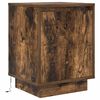 vidaXL Bedside Cabinet Set of 2 Smoked oak Engineered wood Medium