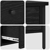 vidaXL Bedside Cabinet with Drawer Black oak 40 x 42 x 50 cm