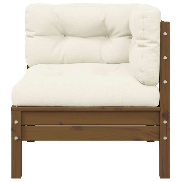 vidaXL Garden Lounge Set Set of 3 Honey brown