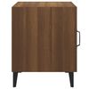 vidaXL Bedside Cabinet Brown Oak Engineered wood, Metal