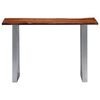 vidaXL Console Table Brown and silver