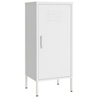 vidaXL Storage Cabinet White 16.7"x13.8"x40" Steel