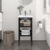 vidaXL Bathroom Washbasin Frame Black Iron Medium