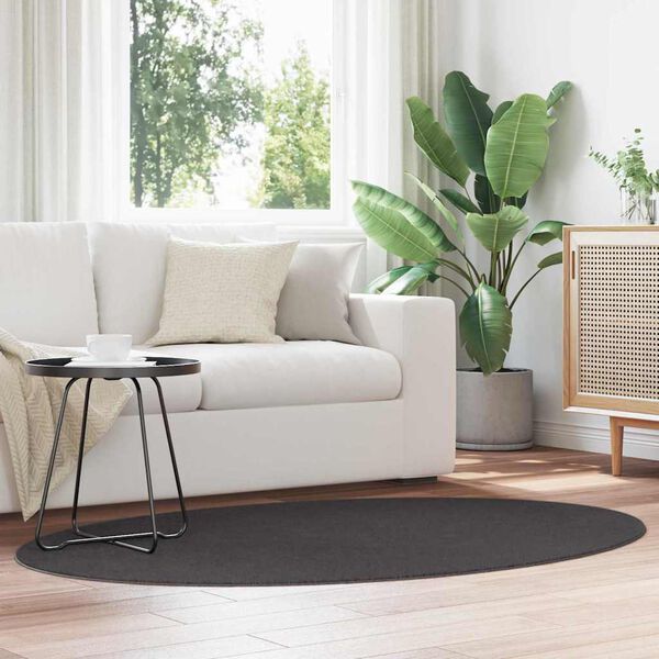 vidaXL Carpet HUARTE Anthracite 66.93 x 47.24 in 100% Polyester