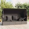 vidaXL Outdoor Lounge Bed Grey