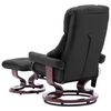 vidaXL Massage Reclining Chair Grey Faux leather, iron, bentwood, foam