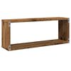 vidaXL Wall Cube Shelf Set of 2 Old Wood Engineered Wood
