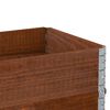 vidaXL Garden Planter Brown Solid Pine Wood 39.4 x 19.7 in Foldable