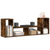 vidaXL TV Cabinet Smoked Oak Engineered Wood Medium TV Cabinet