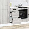 vidaXL Kitchen Base Cabinet Grey Sonoma Engineered Wood Standard