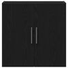 vidaXL Wall Cabinet Black Oak 23.62 x 12.40 x 23.62 in Engineered Wood
