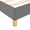 vidaXL Bed Frame Dark gray Polyester fabric, plywood, engineered wood King