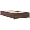 vidaXL Bed Frame Brown Oak Engineered Wood Small Single Durable