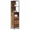 vidaXL Bathroom Furniture Set Old Wood 13.78 x 14.76 x 65.35 in