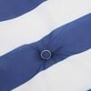 vidaXL Deck Chair Cushion Blue and White Stripe