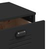 vidaXL Drawer Chest Black Engineered wood, Plastic Drawer Cabinet