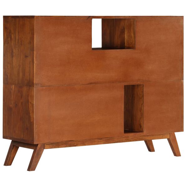 vidaXL Sideboard Dark Honey Solid Acacia Wood Medium Sideboard