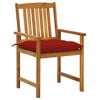 vidaXL Patio Chair Set of 4 Wood: Natural finish Solid Acacia wood