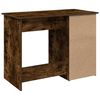 vidaXL Desk Smoked oak Engineered wood 40.2x19.7x29.5 in Desk