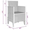 vidaXL Garden Chair 2 pcs White 53 x 49 x 85 cm PP