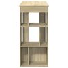 vidaXL Bar Table Sonoma Oak Engineered Wood Tall Bar Table Rectangular