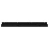 vidaXL Wall Shelf Black Solid Pine Wood 43.3 x 4.7 x 3.5 in