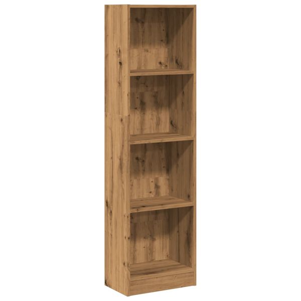 vidaXL Bookcase Artisian Oak Engineered wood Medium Bookcase