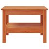 vidaXL Coffee Table Wax Brown Solid Pine Wood Medium Storage