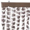 vidaXL Fly Curtain Taupe and White 35.4x78.7" Chenille