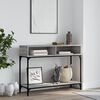 vidaXL Console Table Grey Sonoma Engineered wood, metal Console Table