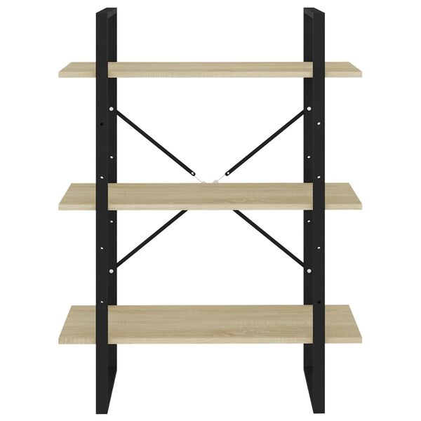 vidaXL Book Cabinet Sonoma Oak Engineered wood Medium Book Cabinet