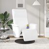 vidaXL Massage Recliner Chair with Footrest White Faux Leather