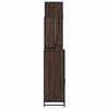 vidaXL Bathroom Furniture Set Brown oak Engineered wood, metal Medium