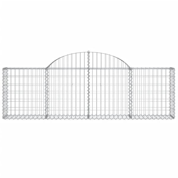 vidaXL Gabion Basket Set of 20 Silver Galvanized iron