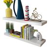 vidaXL Wall Shelf Set of 2 White MDF with a matte finish
