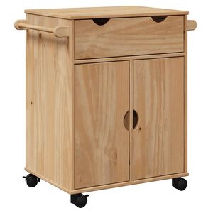 vidaXL Kitchen Trolley "OTTA" 23.2x17.7x31.5" Solid Wood Pine