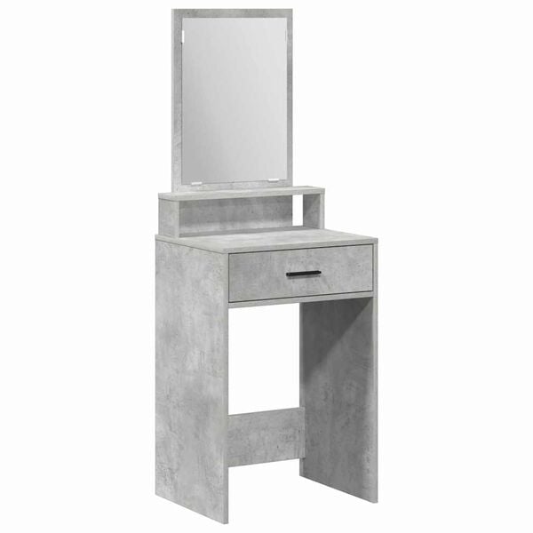 vidaXL Dressing Table Concrete Grey 19.69 x 16.14 x 55.12 in