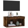 vidaXL TV Cabinet Smoked oak Engineered wood Medium TV Cabinet