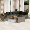 vidaXL Garden Sofa Set Grey, Dark Grey